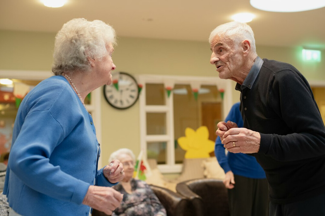 seniors in conversation
